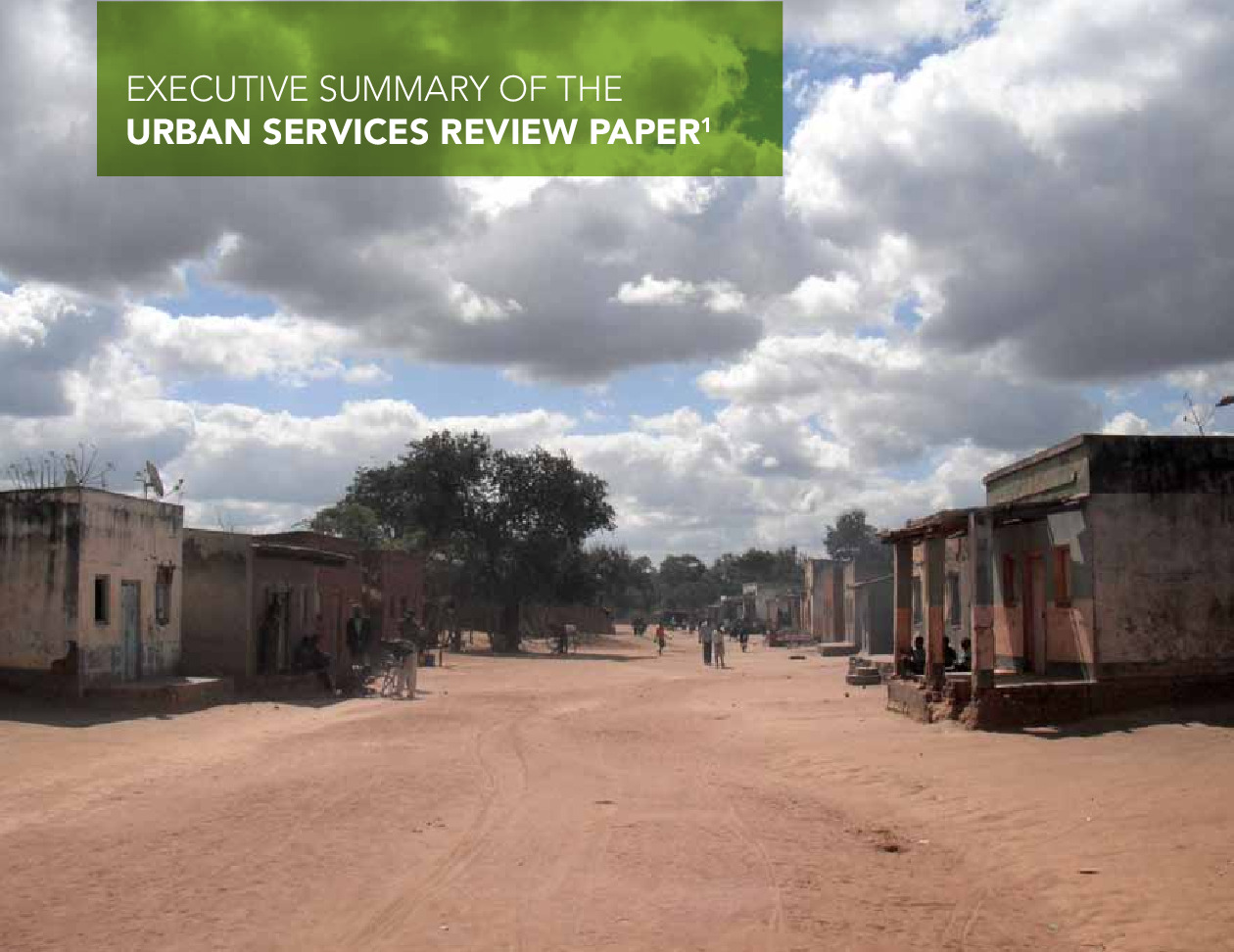 Executive Summary of the Urban Services Review Paper