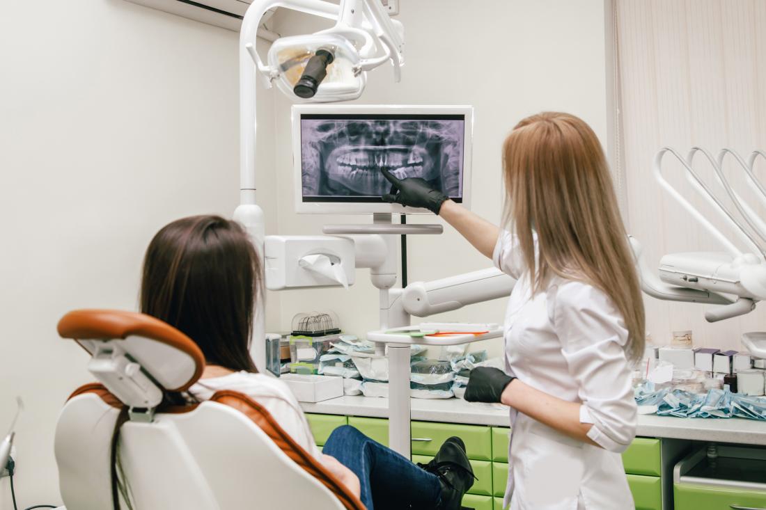 two women in a dentist's office