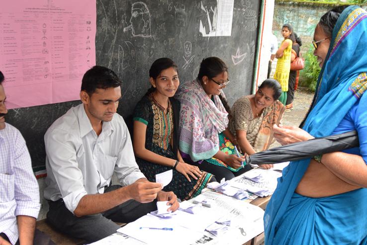 Image: Elections in Nagpur, India