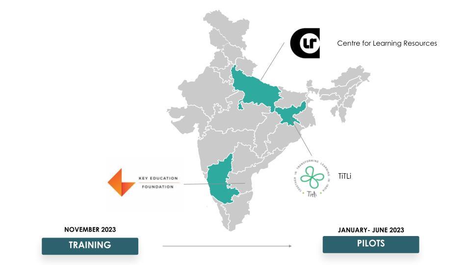 A map showcasing highlights from Cohort 1 of the Math Games certification course