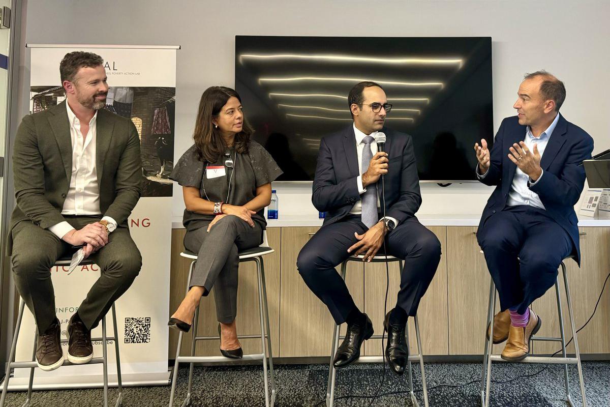 Panelists discussing importance of public-private partnerships during UNGA