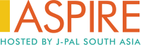 ASPIRE Hosted by J-PAL South Asia Logo