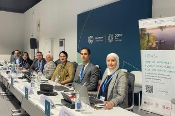 Panelists at J-PAL hosted event at COP29