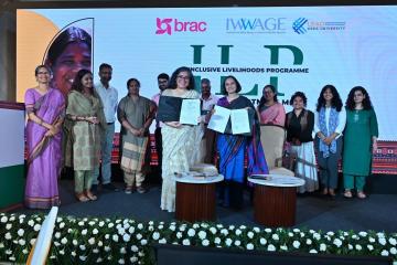 J-PAL SA senior leadership with the BRAC team